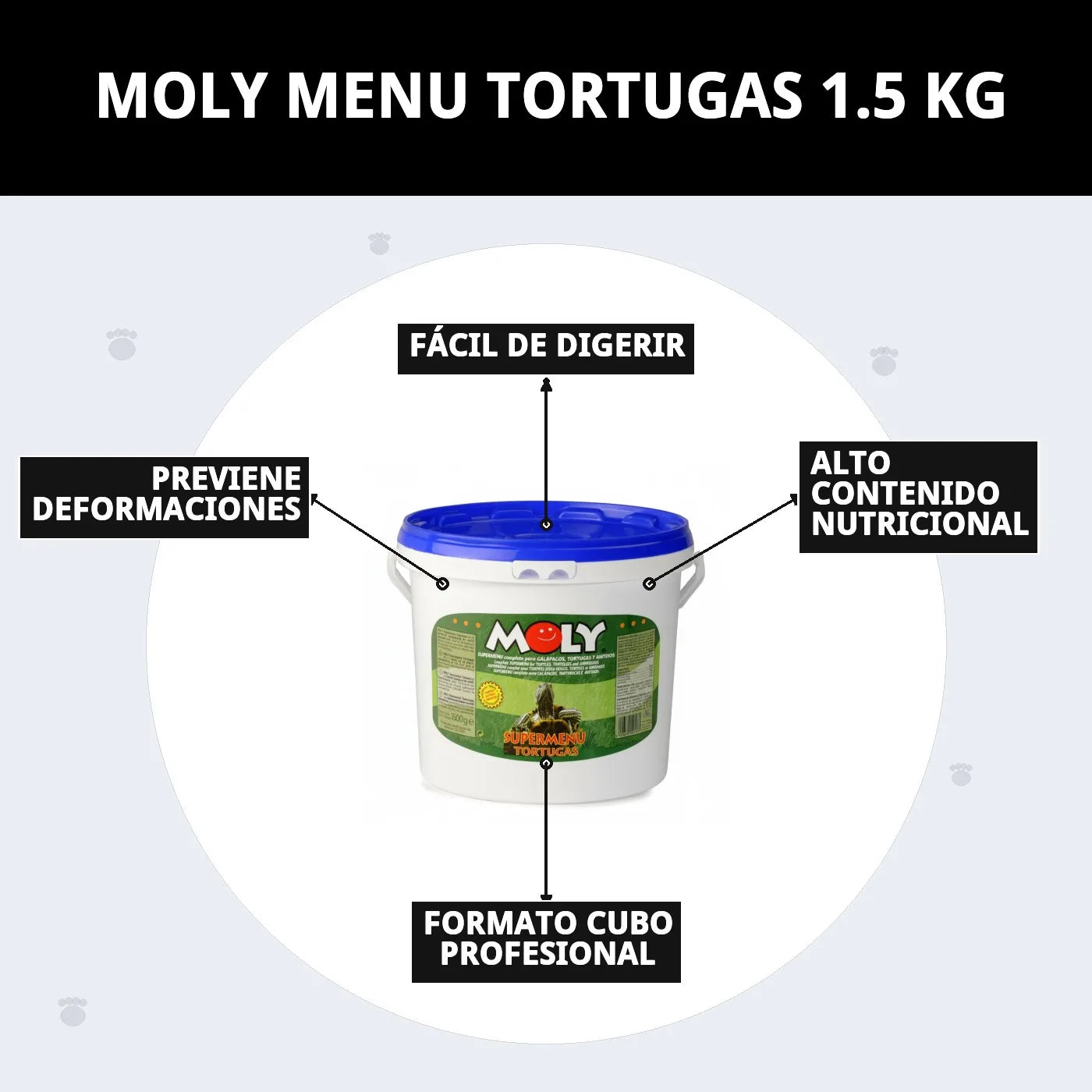 Moly Turtle Super Menú 1,5kg - Alimento Completo para Tortugas Acuáticas y Galápagos Europeos