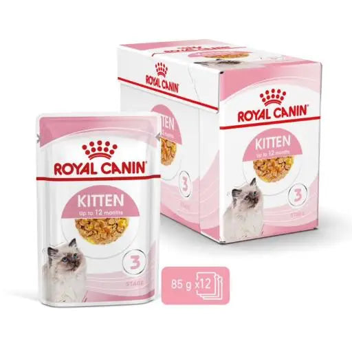 Royal Canin Kitten Alimento Húmedo en Gelatina para Gatitos (85 g)