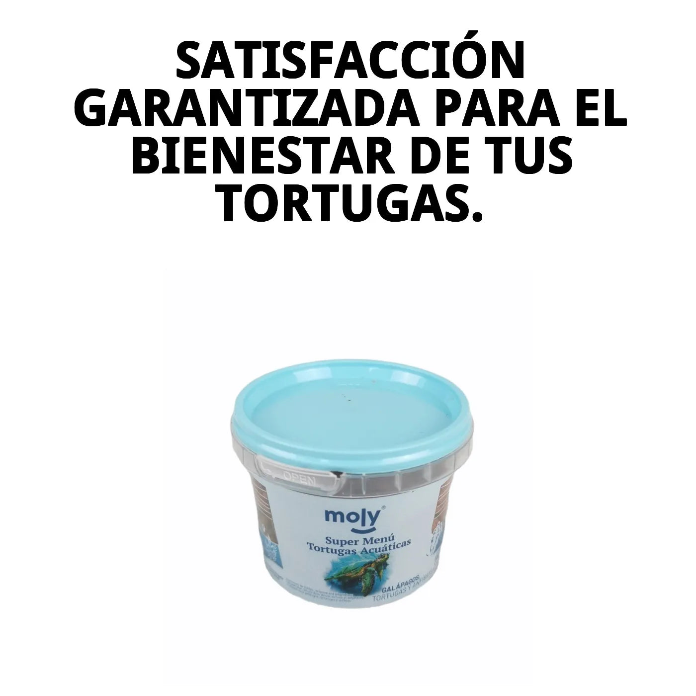 Moly Turtle Menu - Alimento para el Correcto Desarrollo del Esqueleto de la Tortuga