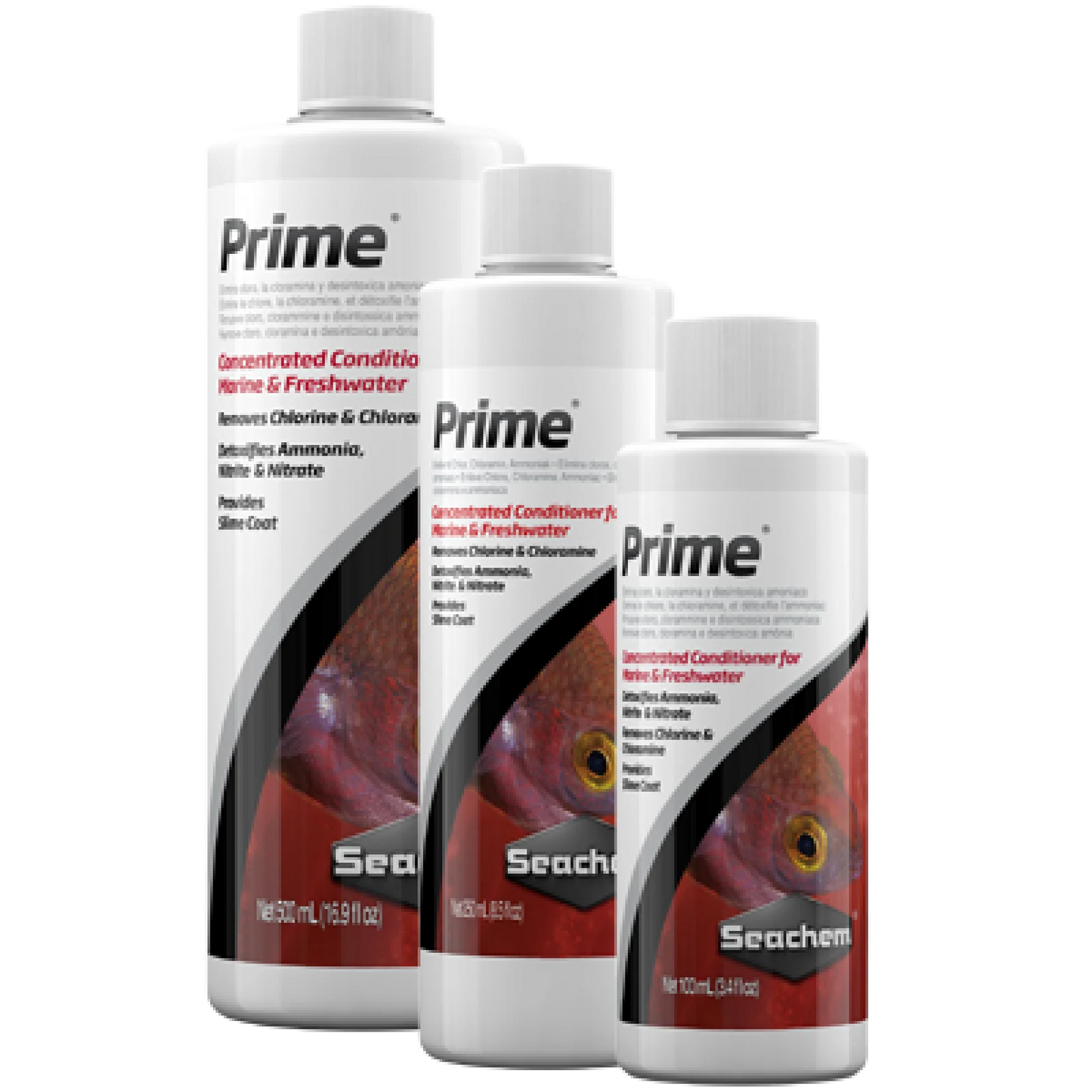 Seachem Prime 250 ml - Acondicionador Completo para Acuarios de Agua Dulce y Salada