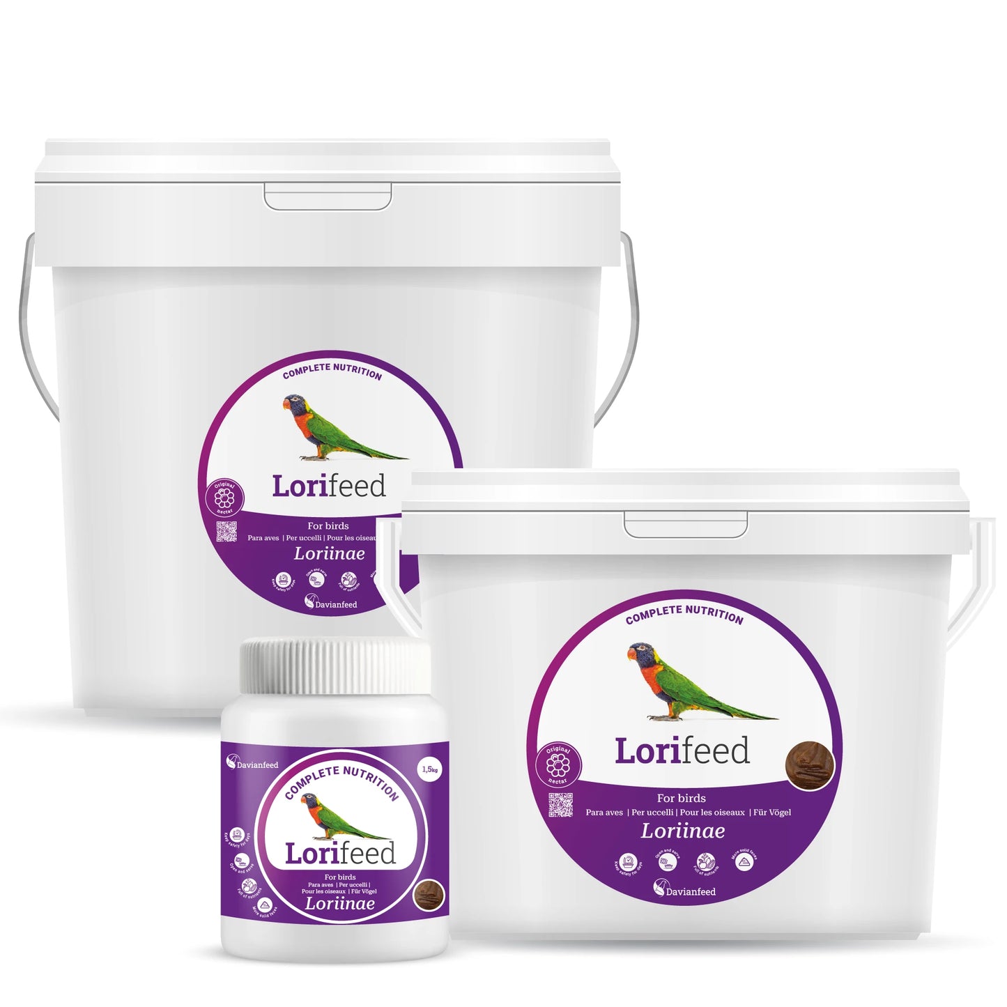 Lorifeed - Néctar Completo Natural para Aves Nectarívoras 500g