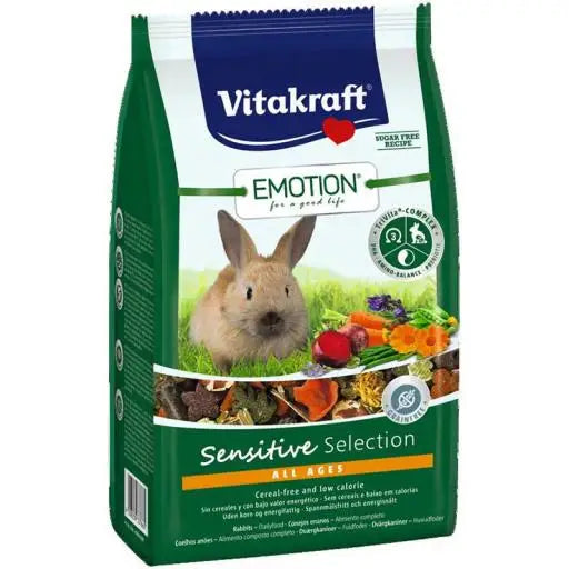 Vitakraft Emotion Menú Sensitive para Conejos Enanos - 600 g