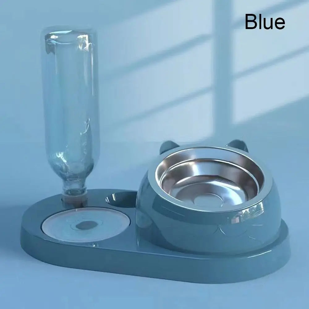 Comedero y Bebedero 2 en 1 para Gatos y Perros - Dispensador de Agua Automático