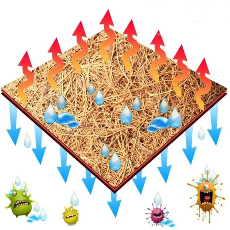 Alfombra de Fibra de Coco Natural para Terrario - Sustrato Decorativo para Lagartos, Tortugas y Geckos