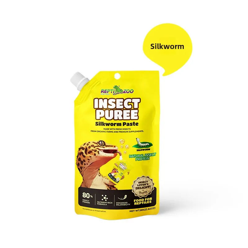 Reptizoo - Pasta de Insectos y Fruta para Reptiles - Gel Nutricional Completo para Geckos Crestados, Dragones Barbudos y Escincos