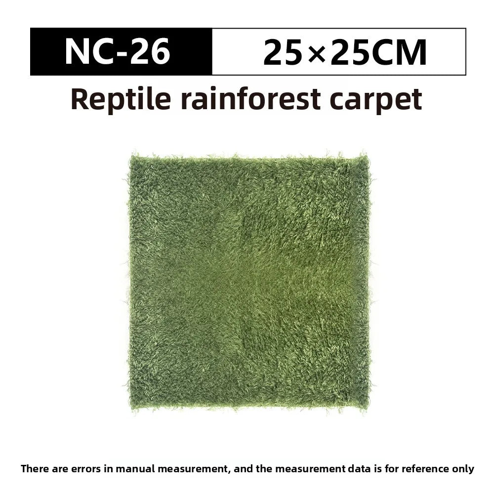 NOMOY Alfombra de Musgo para Reptiles - Tapete de Hierba Artificial Humectante para Terrario de Ranas y Tortugas
