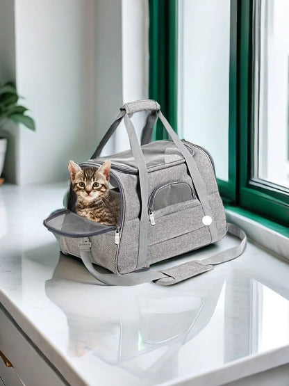 Transportín Blando 🐱 – Para Gatos Grandes y Medianos, También Perros