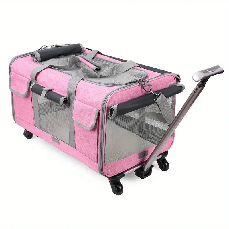 Maleta Trolley XL para Mascotas - Desmontable y Plegable, para Perros y Gatos