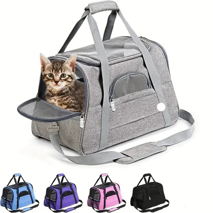 Transportín Blando 🐱 – Para Gatos Grandes y Medianos, También Perros