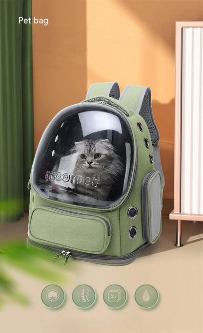 Mochila Cápsula de Viaje 🚀 – Ligera y Transpirable para Gatos