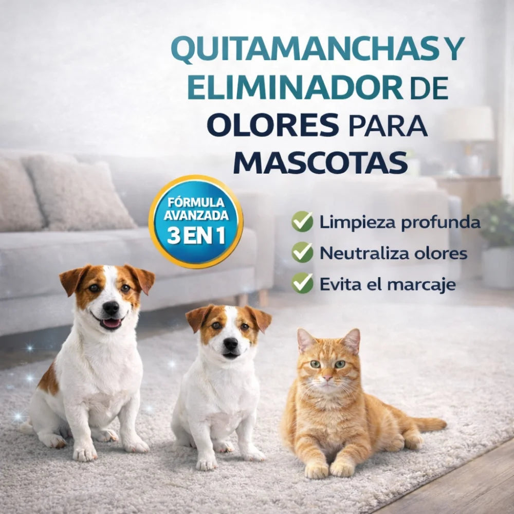 Limpiador Enzimático Quitamanchas y Olores para Mascotas - 5L