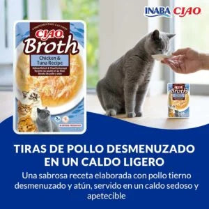 Ciao Broth 🍲 – Caldo Complementario sin Cereales para Gatos (40 g)