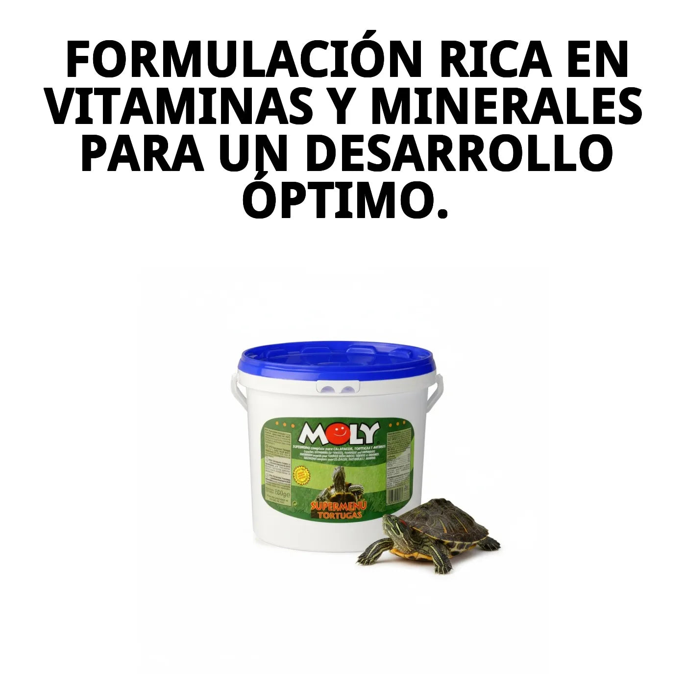 Moly Turtle Super Menú 1,5kg - Alimento Completo para Tortugas Acuáticas y Galápagos Europeos