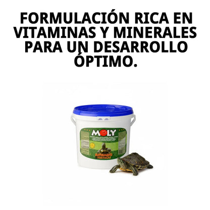 Moly Turtle Super Menú 1,5kg - Alimento Completo para Tortugas Acuáticas y Galápagos Europeos