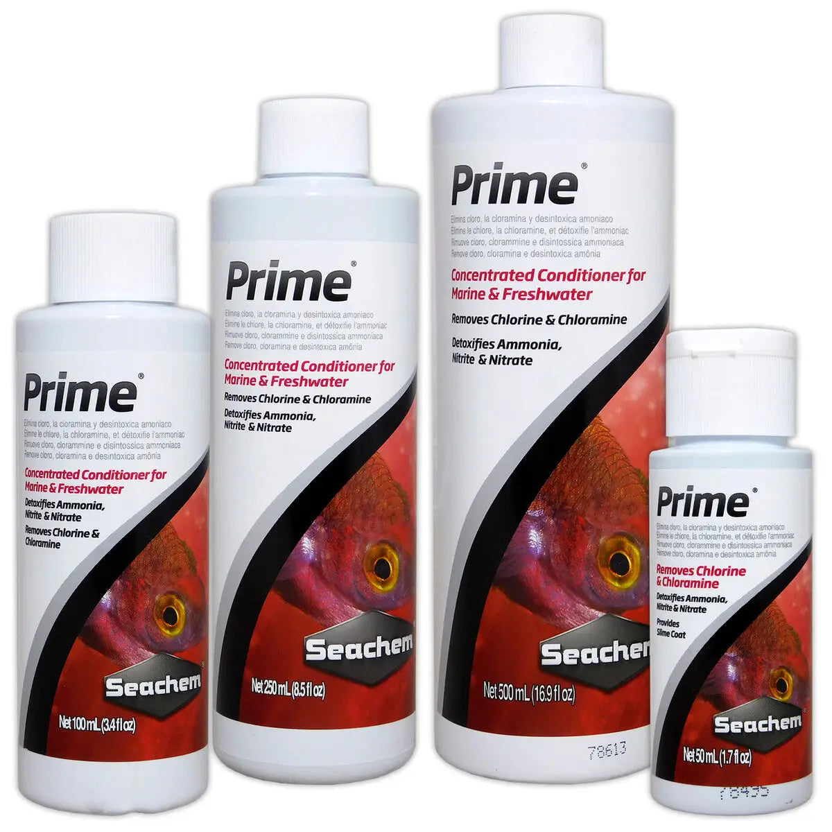 Seachem Prime 250 ml - Acondicionador Completo para Acuarios de Agua Dulce y Salada