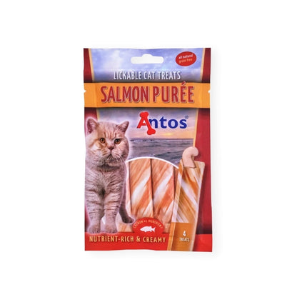 Antos Puré Cremoso en Tubo 🐱 – Para Gatos Adultos (4x15 g)