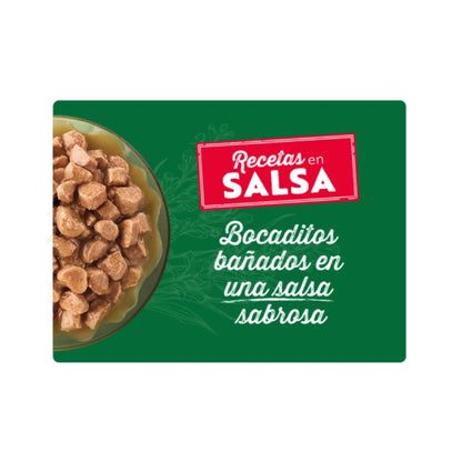 Libra Recetas en Salsa 🐟 – Atún y Salmón para Gatos Adultos (4x85 g)