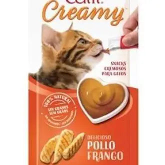Catit Creamy Snack Cremoso 🐔 – Sabor Pollo para Gatos (15x10 g)