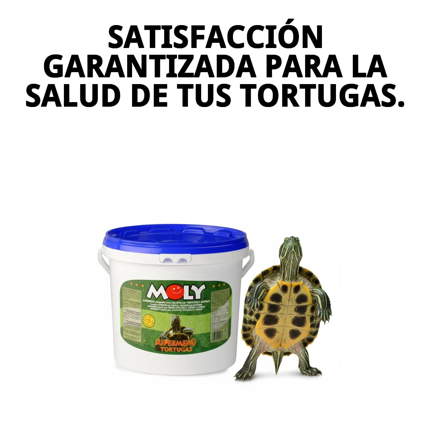 Moly Turtle Super Menú 1,5kg - Alimento Completo para Tortugas Acuáticas y Galápagos Europeos