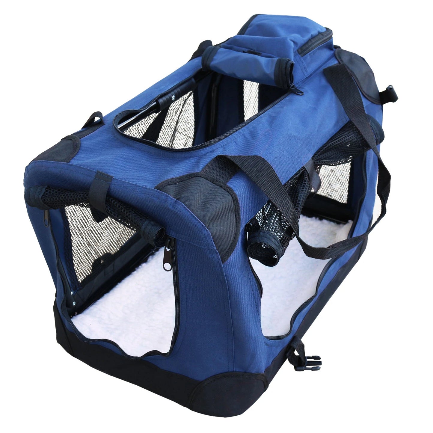 Transportín Plegable Yatek para Perros con Doble Entrada - Talla S