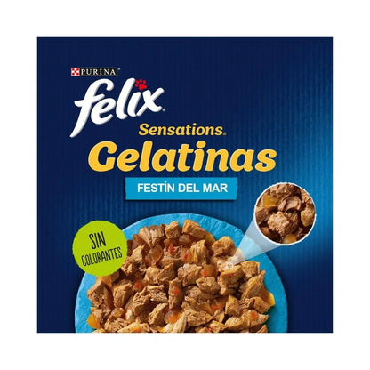 Felix Sensations Fiesta del Mar 🐟 – En Gelatina para Gatos Adultos