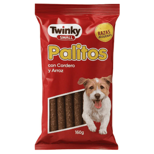 Snack Twinky 🐑 – Barritas Blandas de Cordero y Arroz para Perros (160 g)