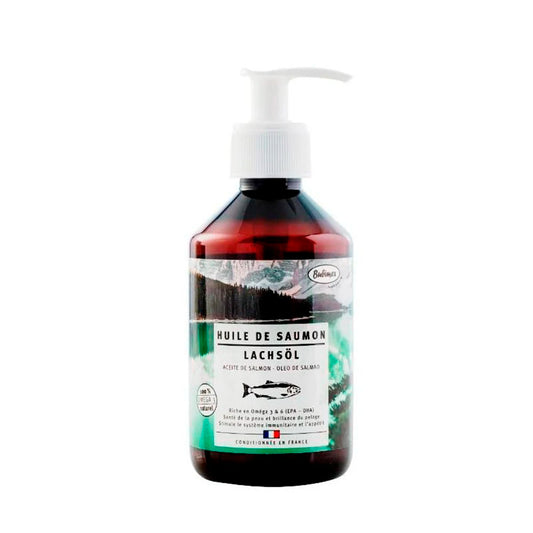 Bubimex Aceite de Salmón para Perros y Gatos - Omega 3 y 6 (250/500 ml)