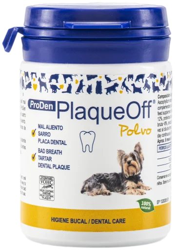 Plaqueoff 🦷 – Complemento Anti-Sarro y Mal Aliento para Perros y Gatos (60 g)