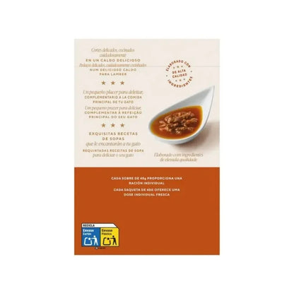 Gourmet Soup Royale 🐟 – Caldo Complementario Salmón, Bacalao y Solla para Gatos (6x45 g)