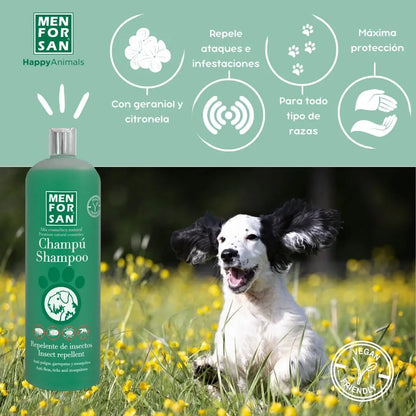 Menforsan Champú Repelente Natural 🌿 – Con Citronela para Perros