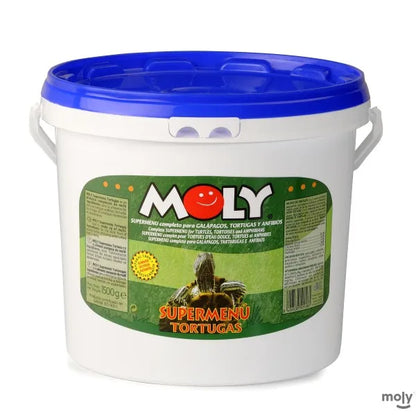 Moly Turtle Super Menú 1,5kg - Alimento Completo para Tortugas Acuáticas y Galápagos Europeos