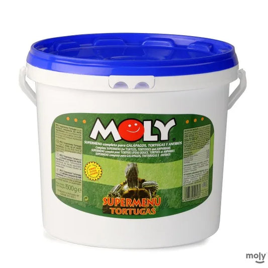 Moly Turtle Super Menú 1,5kg - Alimento Completo para Tortugas Acuáticas y Galápagos Europeos
