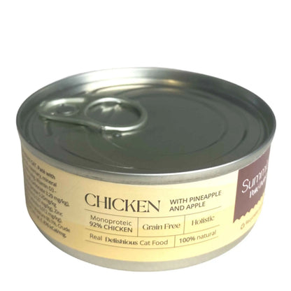 Paté Monoproteico 🍎 – Sin Cereales, con Piña y Manzana para Gatos (85 g)