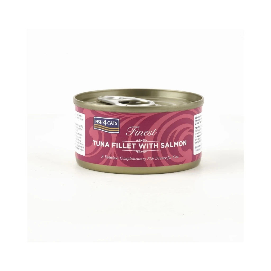 Fish4Cats Finest Atún con Salmón - Alimento Complementario para Gatos (70 g)