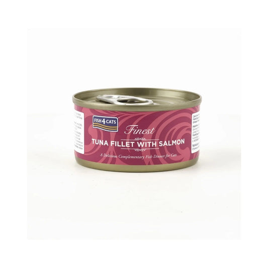 Fish4Cats Finest Atún con Salmón - Alimento Complementario para Gatos (70 g)
