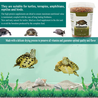 Gammarus 🦐 – Alimento Natural Flotante para Tortugas Acuáticas (500 ml)