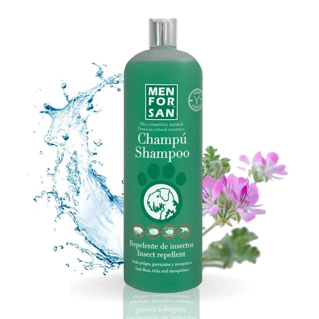 Menforsan Champú Repelente Natural con Citronela para Perros