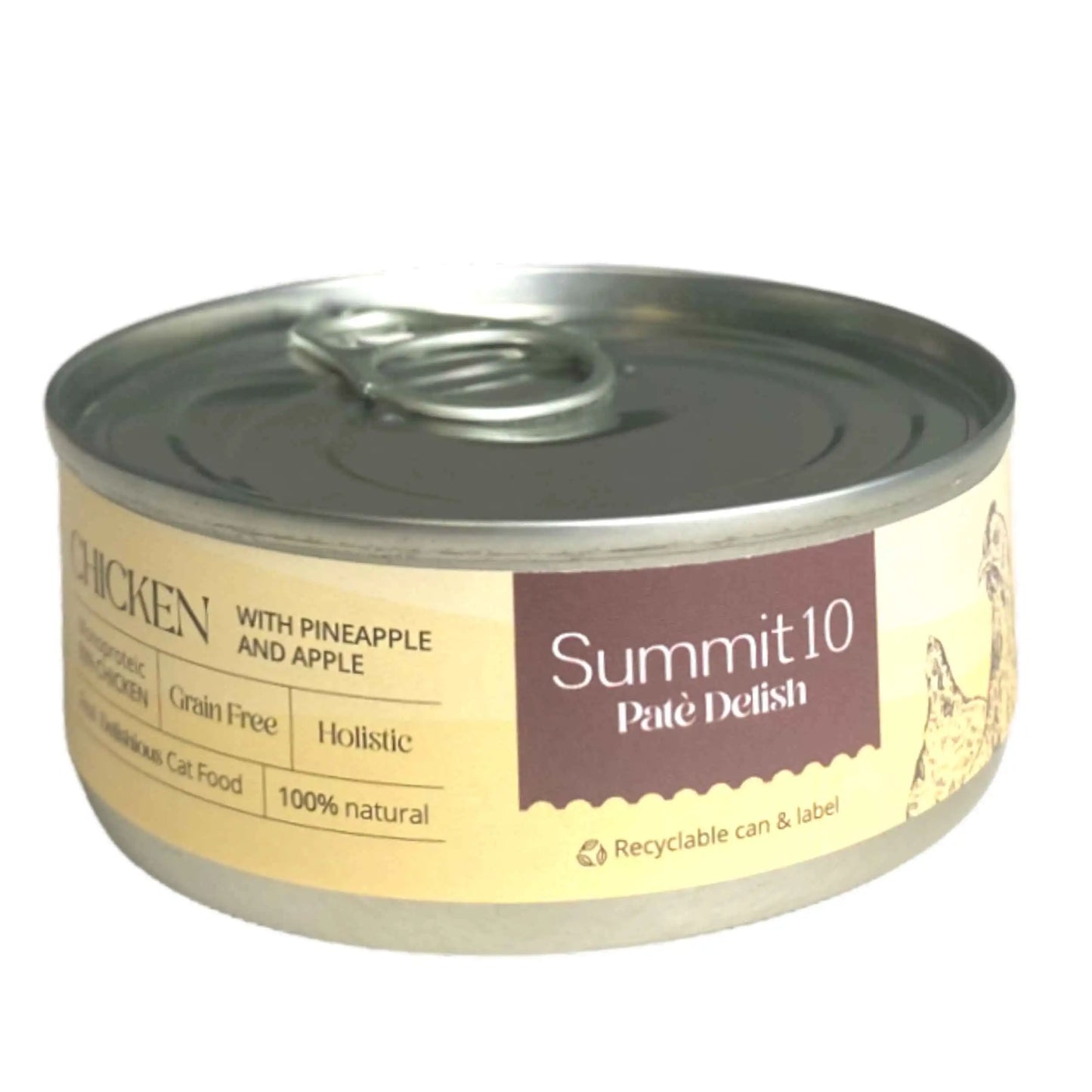 Paté Monoproteico para Gatos sin Cereales con Piña y Manzana (85 g)