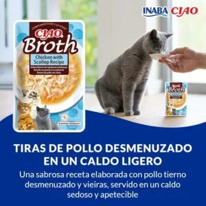 Ciao Broth 🍲 – Caldo Complementario sin Cereales para Gatos (40 g)