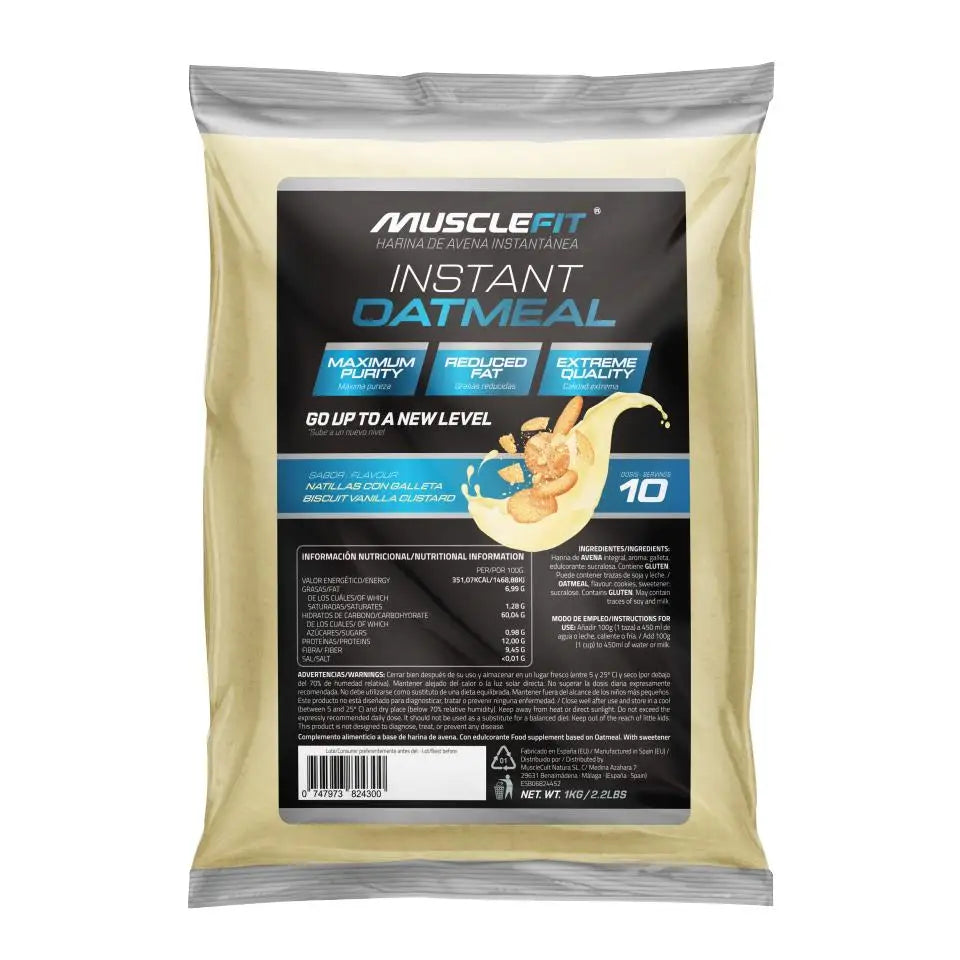 Oatmeal 1 kg - musclefit │ Oatmeal │ Low fat │ Quality │ Oatmeal │ Musclecult corner