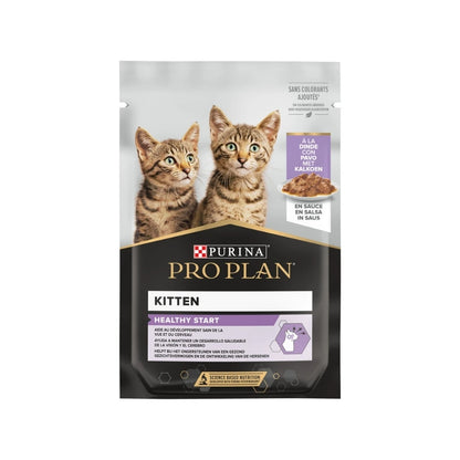 Pro Plan Kitten Healthy Start 🦃 – Trozos en Salsa con Pavo para Gatitos (85 g)