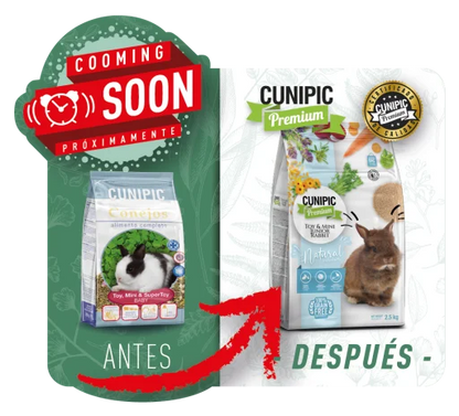 Cunipic Pienso Completo 🐰 – Para Conejos Baby, Mini y Supertoy (2,5 kg)
