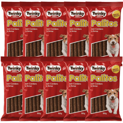 Snack Twinky 🐑 – Barritas Blandas de Cordero y Arroz para Perros (160 g)