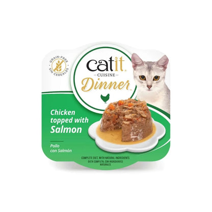 Catit Cuisine Dinner Doble Capa 🐱 – Sin Cereales para Gatos (75 g)