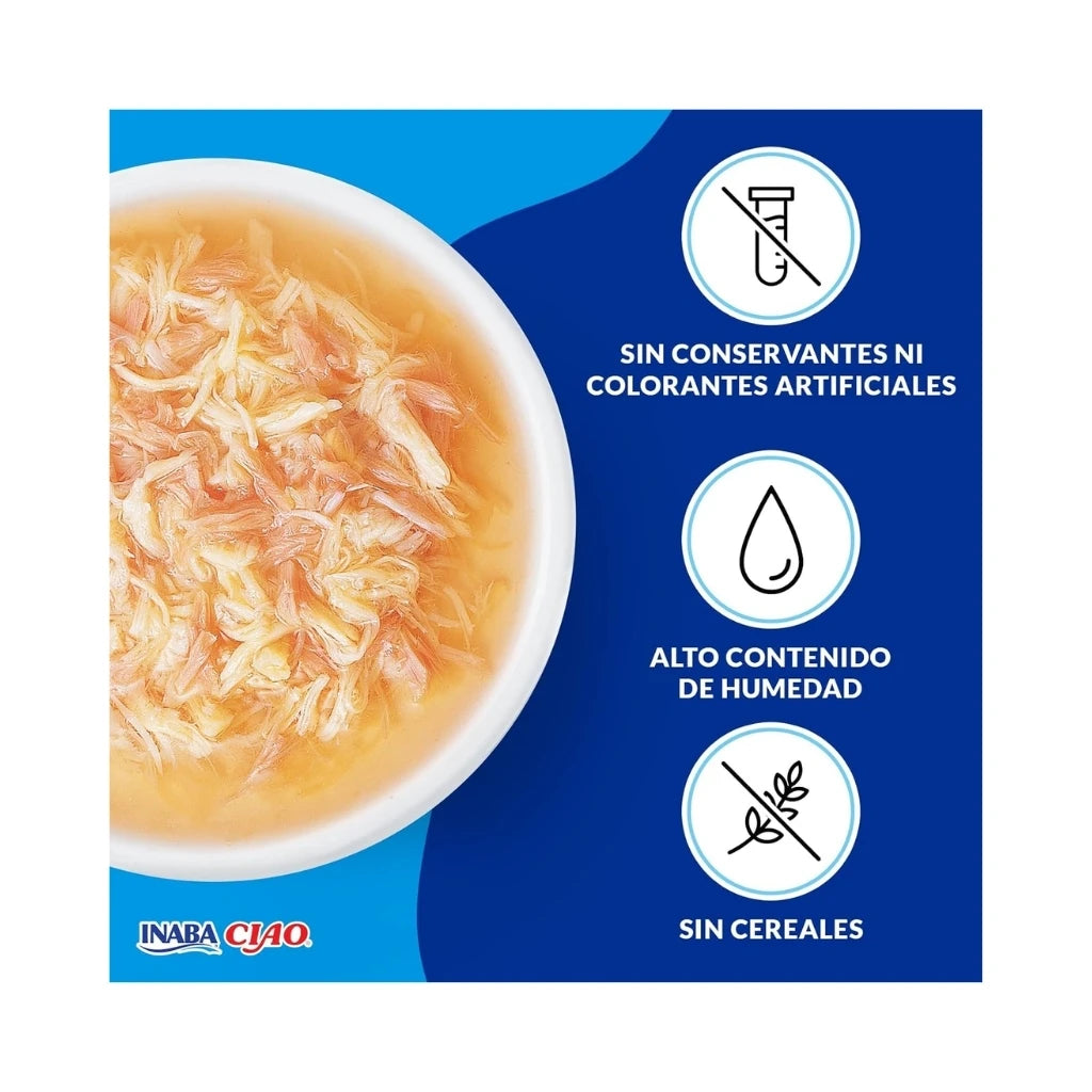 Ciao Broth - Caldo Complementario para Gatos sin Cereales (40 g)
