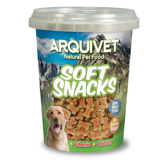 Arquivet Huesitos Duo 🐟 – Salmón y Arroz, Snack Blando para Perros (300 g)