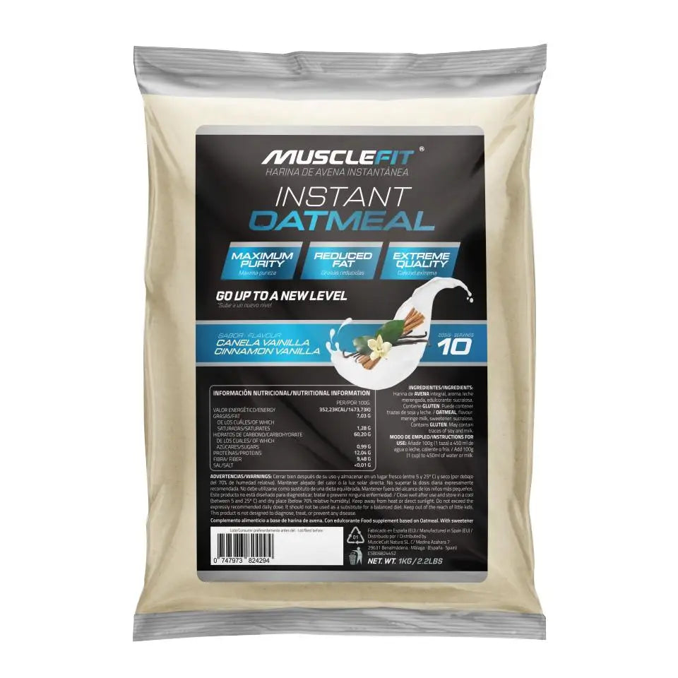 Oatmeal 1 kg - musclefit │ Oatmeal │ Low fat │ Quality │ Oatmeal │ Musclecult corner