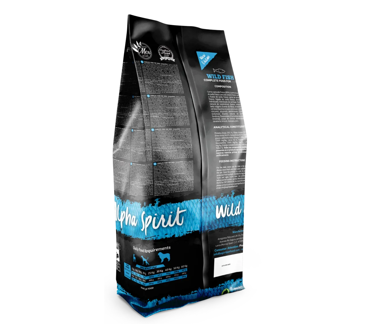 Alpha Spirit The Only One Pescado Salvaje - Alimento natural para perros (12 kg)