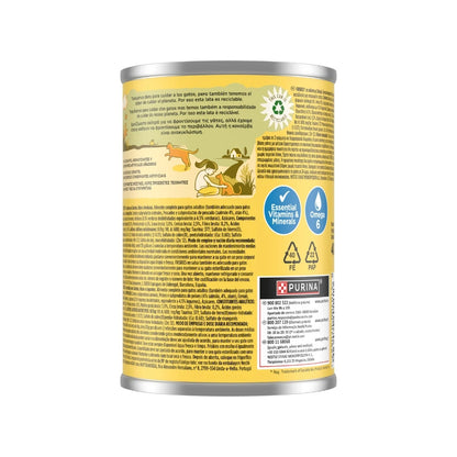 Friskies Trozos en Salsa 🐟 – Salmón, Atún y Verduras, Alimento Completo para Gatos (400 g)
