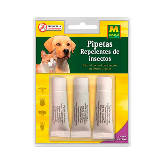 Massó Pipetas Antiparasitarias 🛡️ – 4 Semanas de Protección para Perros y Gatos +2kg